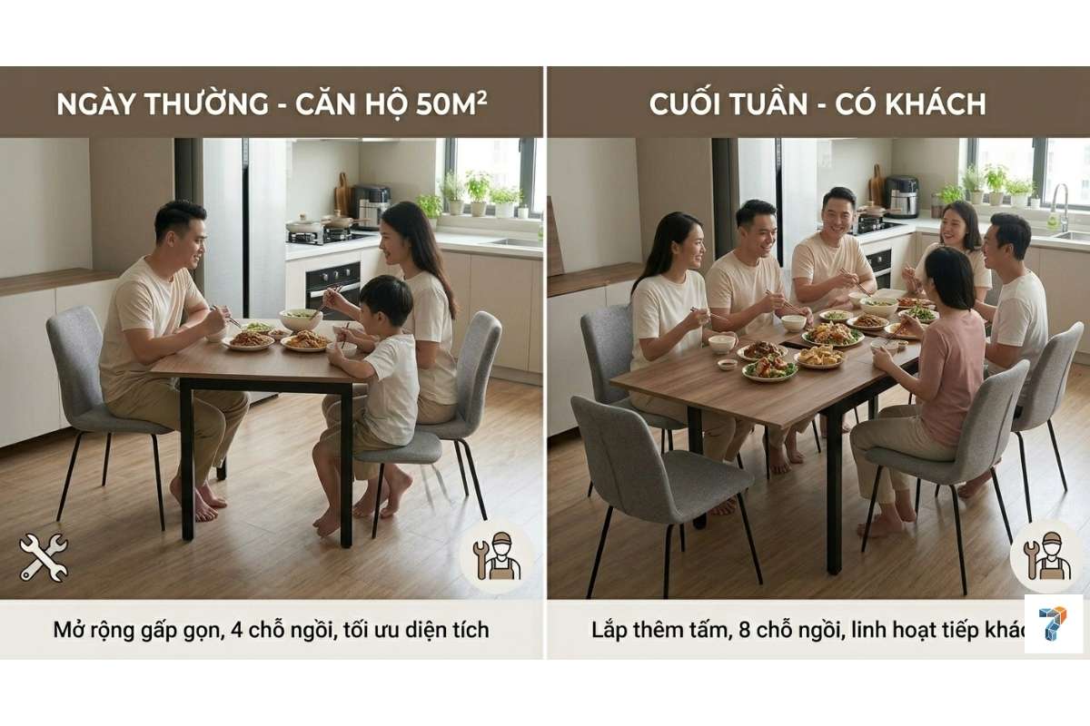 Bàn Ghế Ăn Module Là Gì? Xu Hướng Nội Thất Phòng Ăn 2026