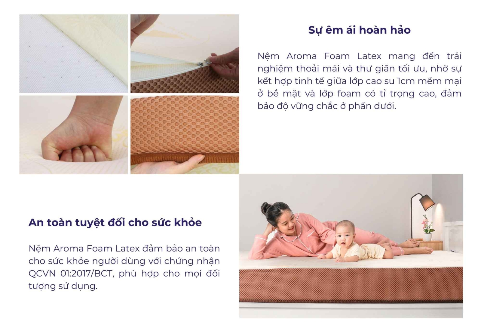 Nệm cao su Aroma Foam Latex