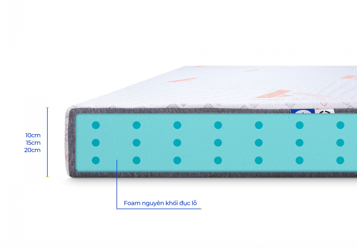 Nệm Foam Aroma Luxury Plus