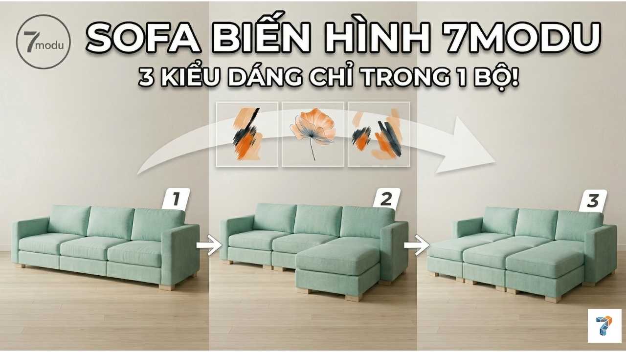 Nhà Nhỏ Nên Mua Sofa Loại Nào? 5 Gợi Ý Từ Thợ Nội Thất 7MODU