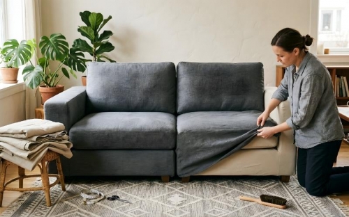 Bọc lại ghế sofa tại Điện Biên