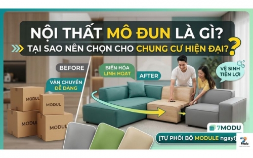 Nội Thất Mô Đun Là Gì? Bí Quyết cho nội thất tiện lợi