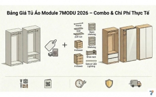Bảng Giá Tủ Áo Module 7MODU 2026 – Combo & Chi Phí Thực Tế